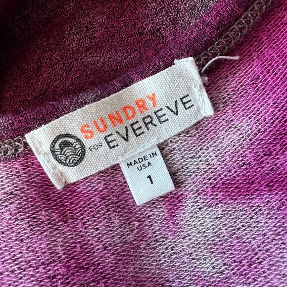 Sundry by EVEREVE Purple Tie-Dye Dress - Picture 6 of 7